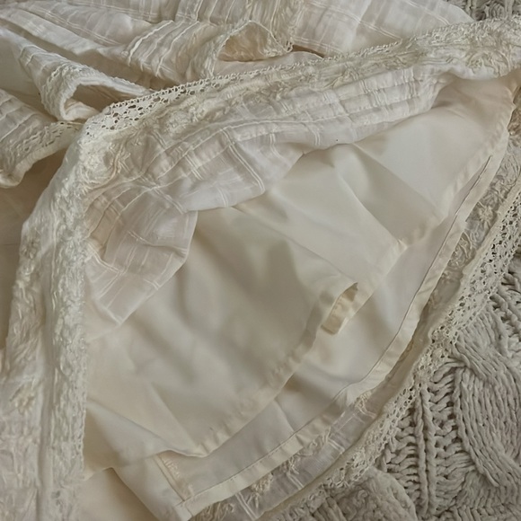 American Eagle Outfitters Cream Long Sleeve Mini  Dress - Picture 7 of 8